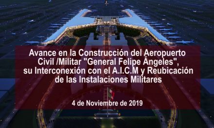 Avance en la Construcción del Aeropuerto Internacional GEneral Felipe Ángeles 4 Noviembre 2019