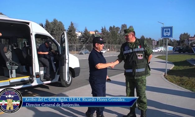 Recorrido en la construcción del AIFA por personal de BANJERCITO