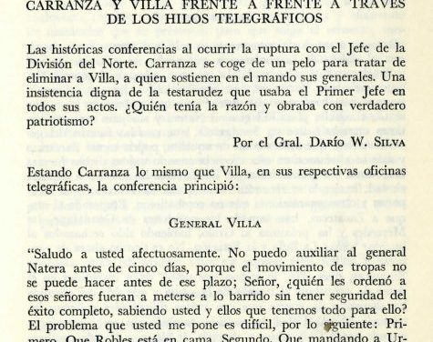 Los telegramas, la Revolución y el General Ángeles
