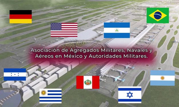 Visita al AIFA por Agregados Militares, Navales y Aéreos Extranjeros y Autoridades Militares