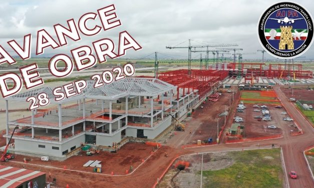 Avance en la Construcción del Aeropuerto Internacional General Felipe Ángeles 28 Sep. 2020