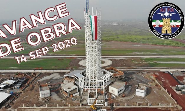 Avance en la Construcción del Aeropuerto Internacional General Felipe Ángeles 14 Sep. 2020