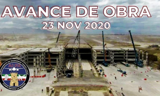 Avance en la Construcción del Aeropuerto Internacional General Felipe Ángeles 23 Nov. 2020