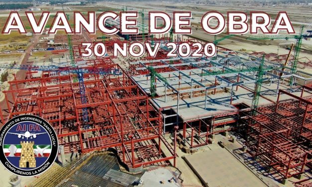 Avance en la Construcción del Aeropuerto Internacional General Felipe Ángeles 30 Nov. 2020