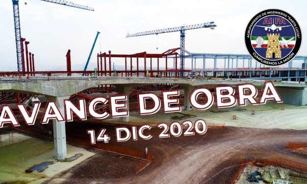 Avance en la Construcción del Aeropuerto Internacional General Felipe Ángeles 14 Dic. 2020