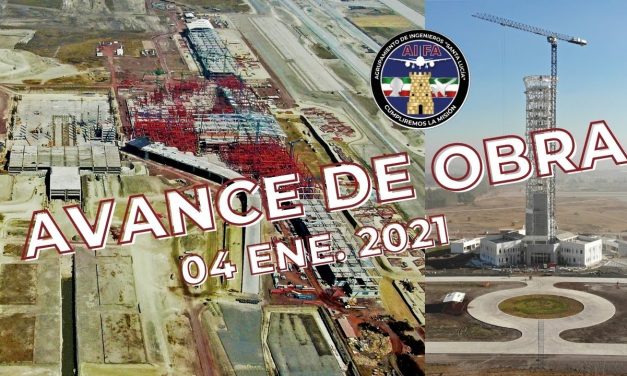 Avance en la Construcción del Aeropuerto Internacional General Felipe Ángeles 04 enero 2021