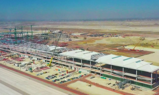 Avance en la Construcción del Aeropuerto Internacional General Felipe Ángeles 22 Febrero 2021
