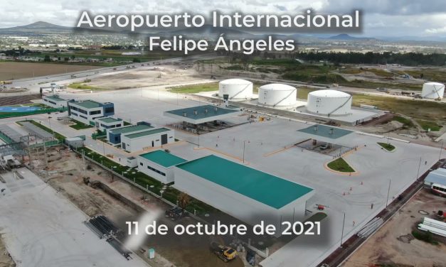 Avance en la Construcción del Aeropuerto Internacional General Felipe Ángeles 11 Oct. 2021